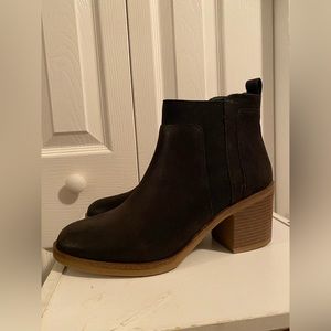 Black & Brown Ankle Boots Size 8